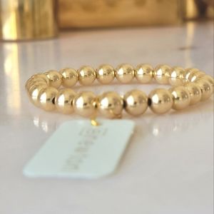 e newton -classic gold 8mm bead bracelet